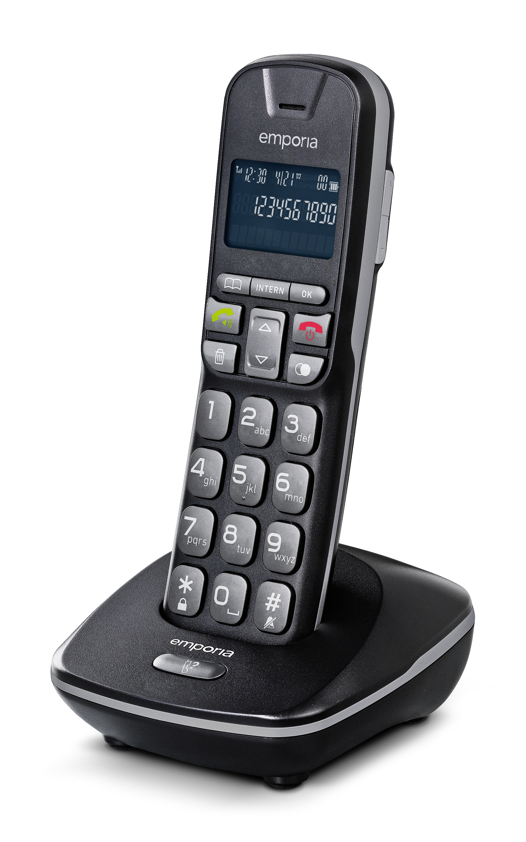 emporia TH-21 DECT-Schnurlostelefon für Senioren mit Freisprecheinrichtung