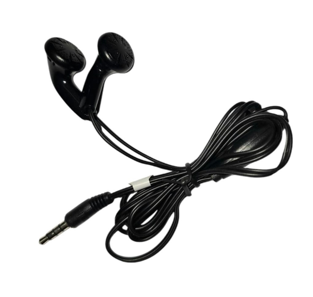 Schwares Headset kabelgebunden mit Klinkenanschluss