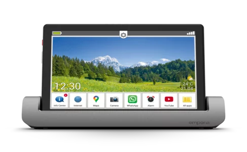 emporiaTABLET, Tablette sénior 4G Volte, Tablette-PC avec Carte SIM, Écran 10,1 Pouces, Android 11, Caméra 13 MP