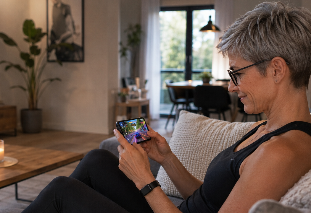 Auch Senioren zocken am Smartphone