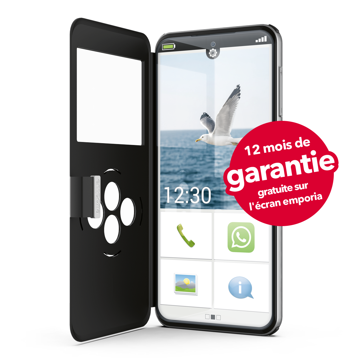 emporiaSMART.8 - Le smartphone avec 12 mois de garantie sur l'écran