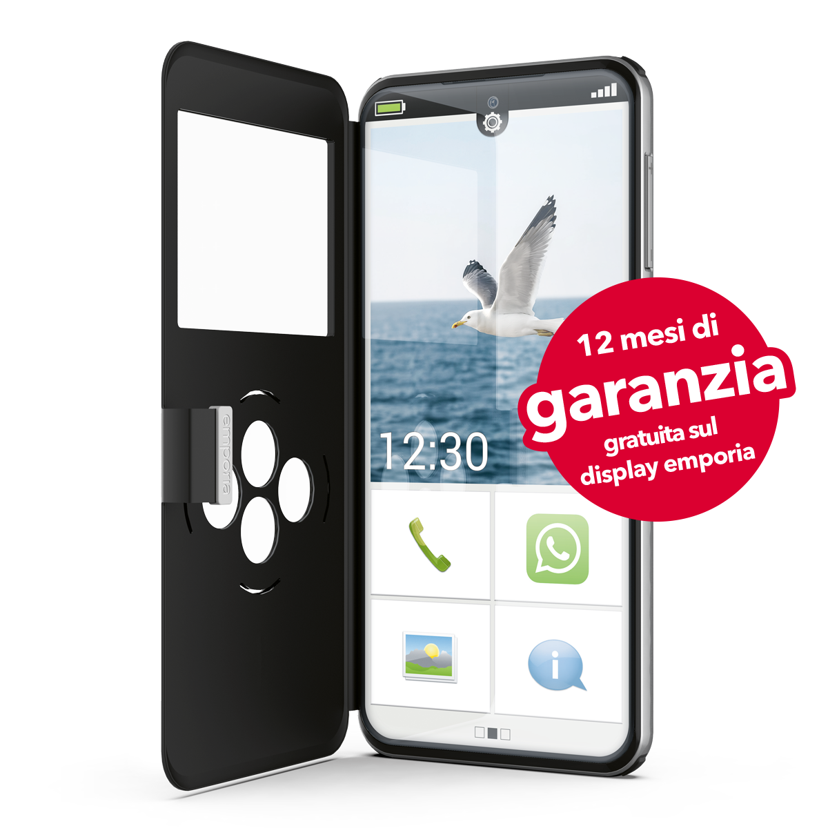 emporiaSMART.8 - Lo smartphone con 12 mesi di garanzia sul display