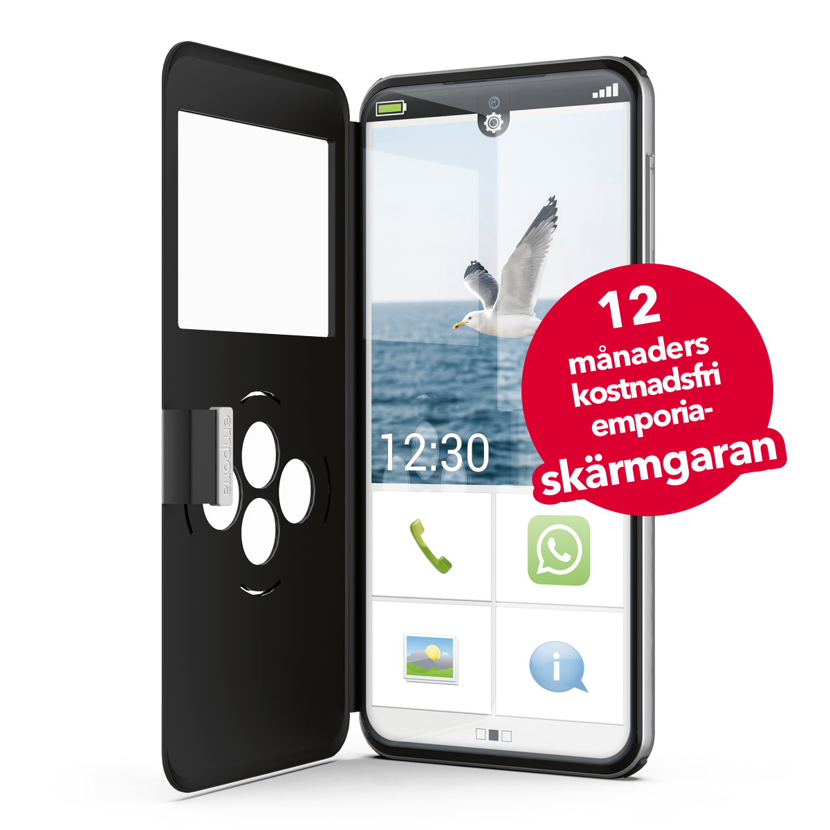 emporiaSMART.8 – smartmobilen med 12 månaders skärmgaranti