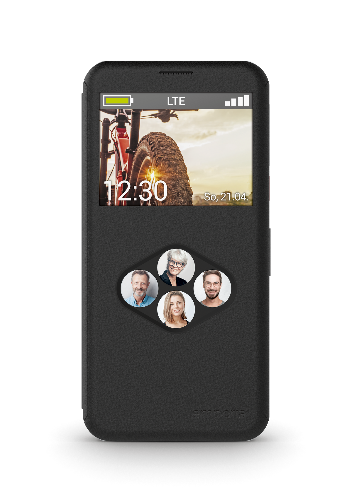 Custodia Protettiva In TPU Per Telefono Emporia Simplicity – Cover Gomma Nera Blue-handy